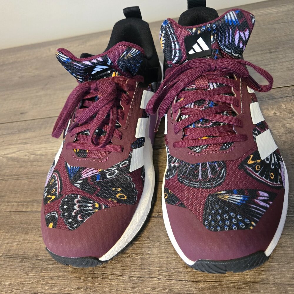 ✨ Adidas x FARM Rio Butterfly Print Training Sneakers - Maroon & Purple - 10.5✨ - Picture 2 of 7